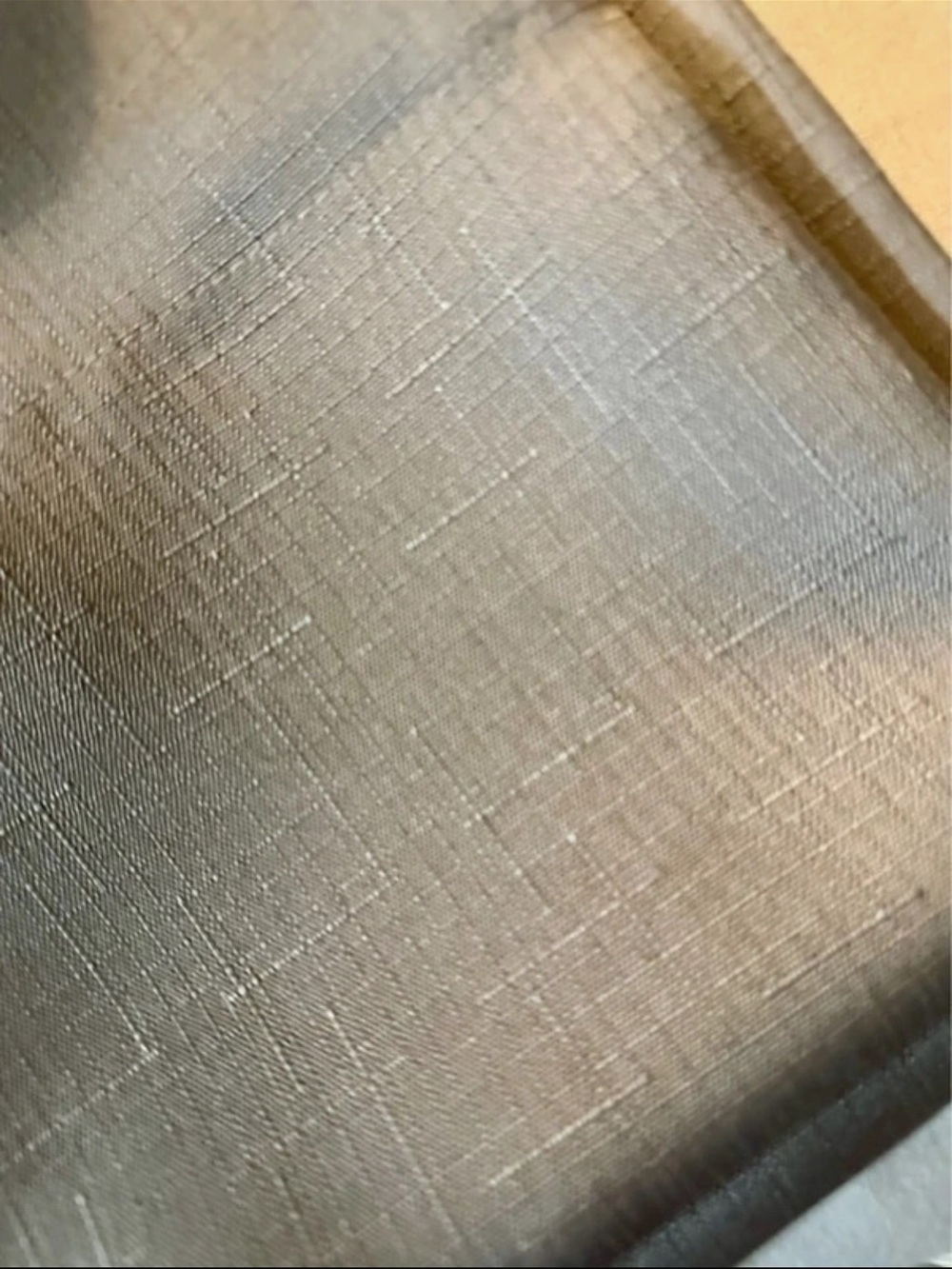 Source Unknown Neutral Gray Textured Curtain Panel